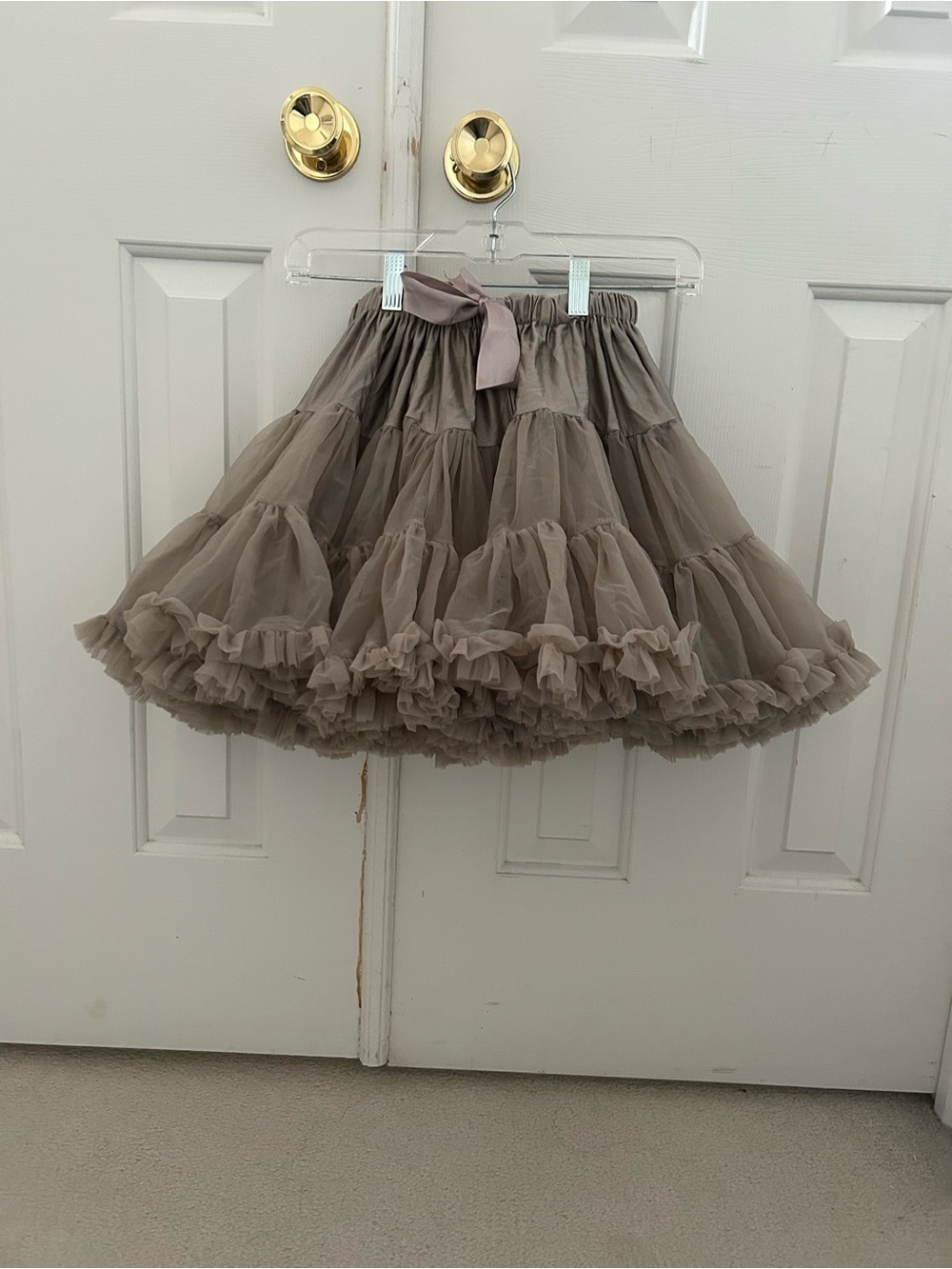 Angel’s Face tutu sable size x-large 10-12 years light brown earthy tone fluffy